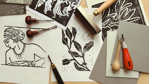 Linómetszet: háromalkalmas felnőtt workshop